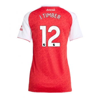 Billige Fotballdrakt Arsenal Jurrien Timber #12 Replika Hjemmedrakt Dame 2025-26 Kortermet